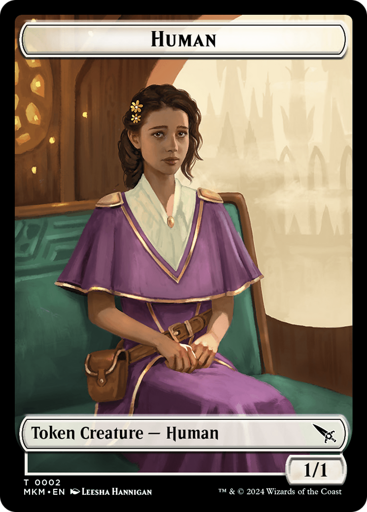 Detective // Human Double-Sided Token [Murders at Karlov Manor Tokens] | Fandemonia Ltd