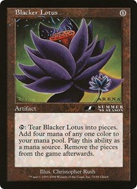 Blacker Lotus (Oversized) [Oversize Cards] | Fandemonia Ltd