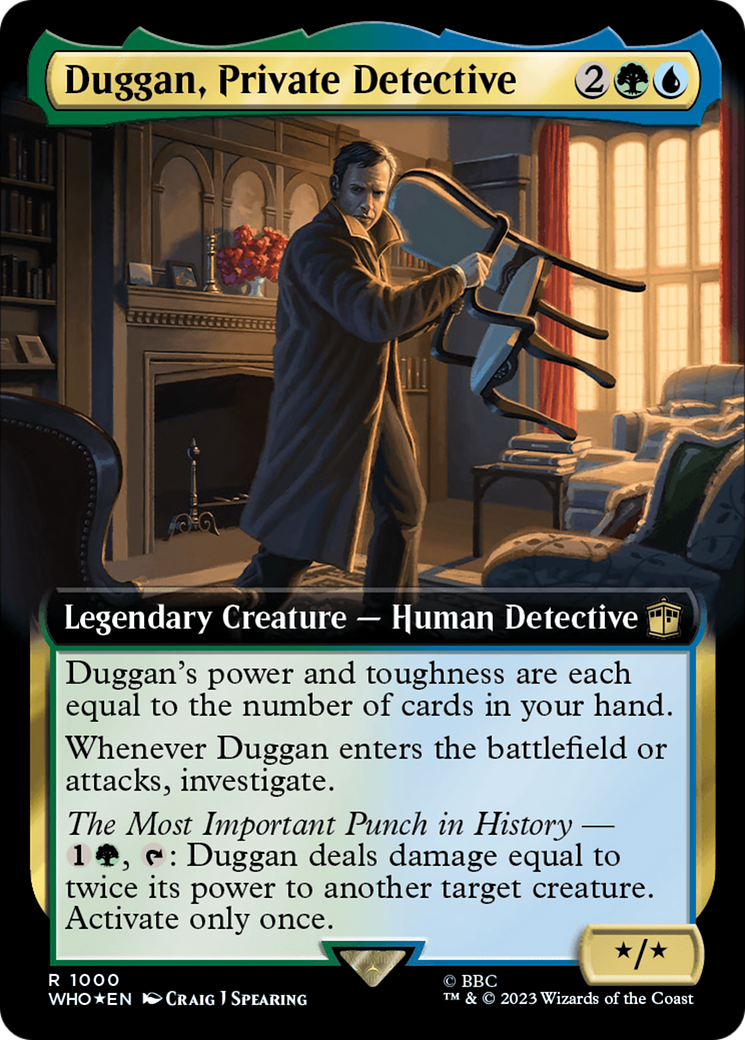 Duggan, Private Detective (Extended Art) (Surge Foil) [Doctor Who] | Fandemonia Ltd