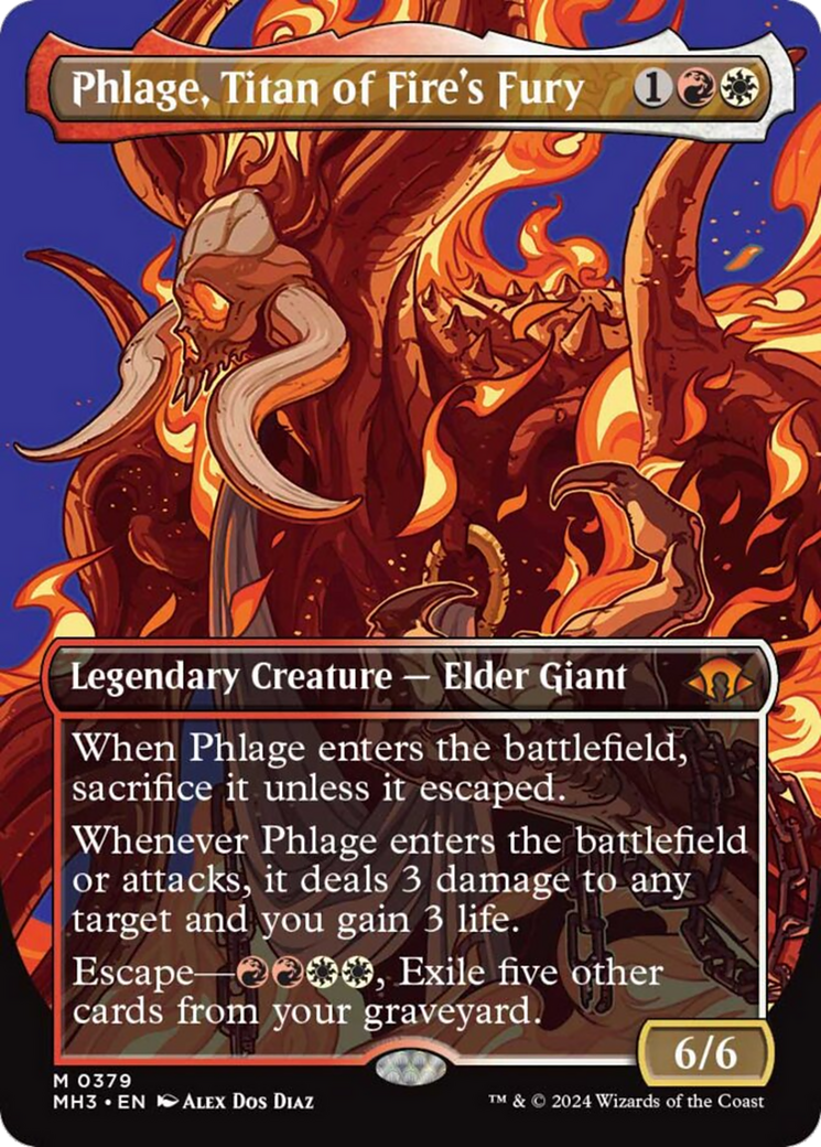 Phlage, Titan of Fire's Fury (Borderless) [Modern Horizons 3] | Fandemonia Ltd