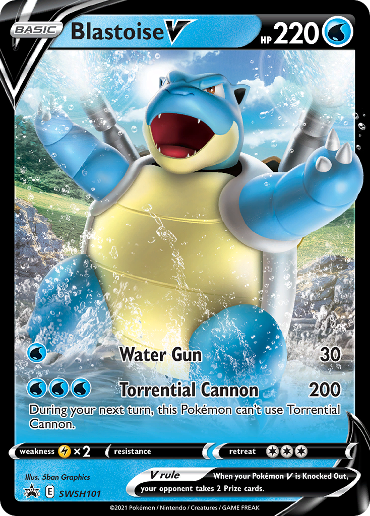 Blastoise V (SWSH101) [Sword & Shield: Black Star Promos] | Fandemonia Ltd