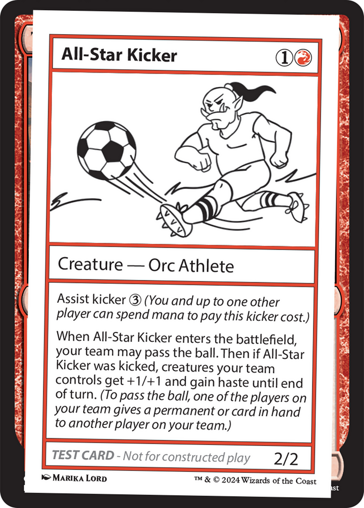 All-Star Kicker [Mystery Booster 2 Playtest Cards] | Fandemonia Ltd