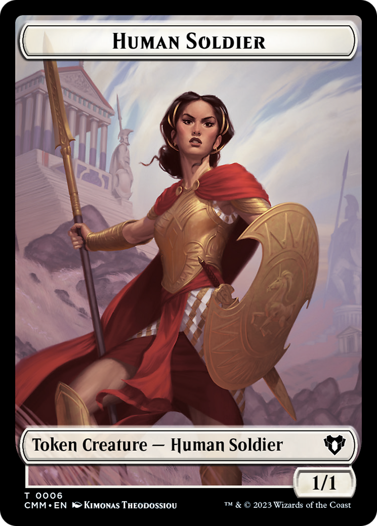 Human Soldier Token [Commander Masters Tokens] | Fandemonia Ltd