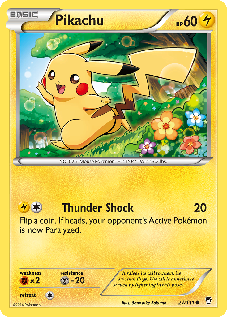 Pikachu (27/111) [XY: Furious Fists] | Fandemonia Ltd