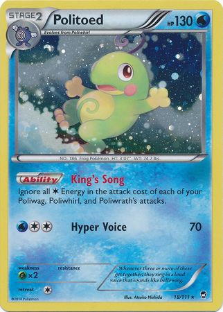 Politoed (18/111) (Cosmos Holo) [XY: Furious Fists] | Fandemonia Ltd