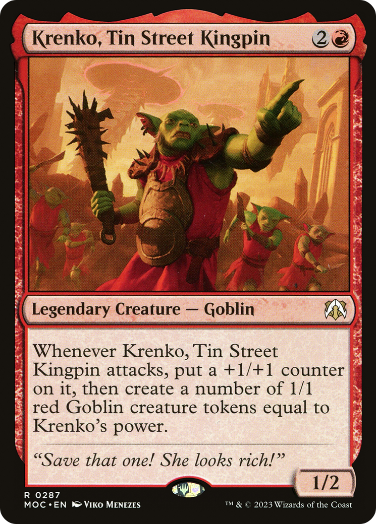 Krenko, Tin Street Kingpin [March of the Machine Commander] | Fandemonia Ltd