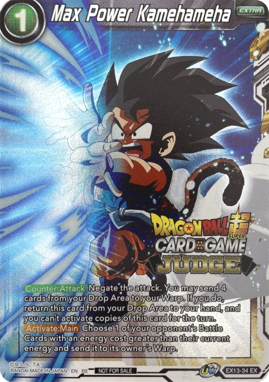 Max Power Kamehameha (Judge) (EX13-34) [Tournament Promotion Cards] | Fandemonia Ltd