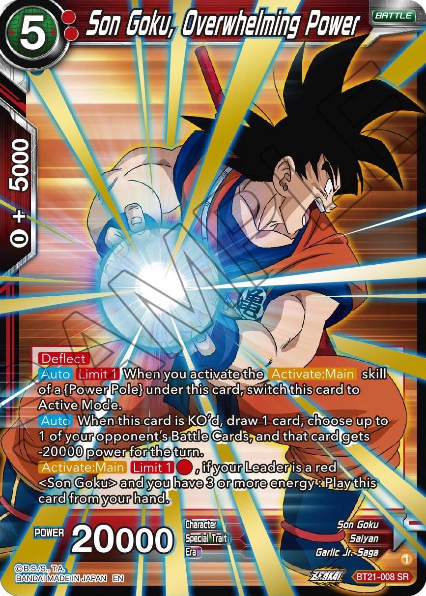 Son Goku, Overwhelming Power (BT21-008) [Wild Resurgence] | Fandemonia Ltd