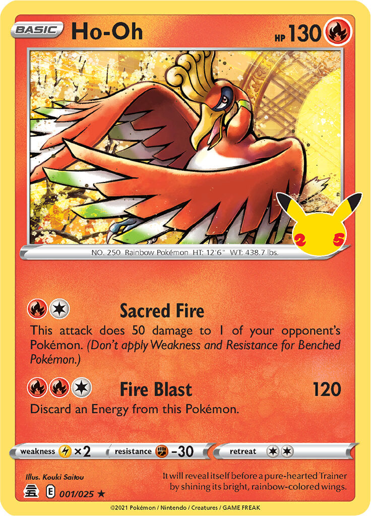 Ho-oh (001/025) [Celebrations: 25th Anniversary] | Fandemonia Ltd