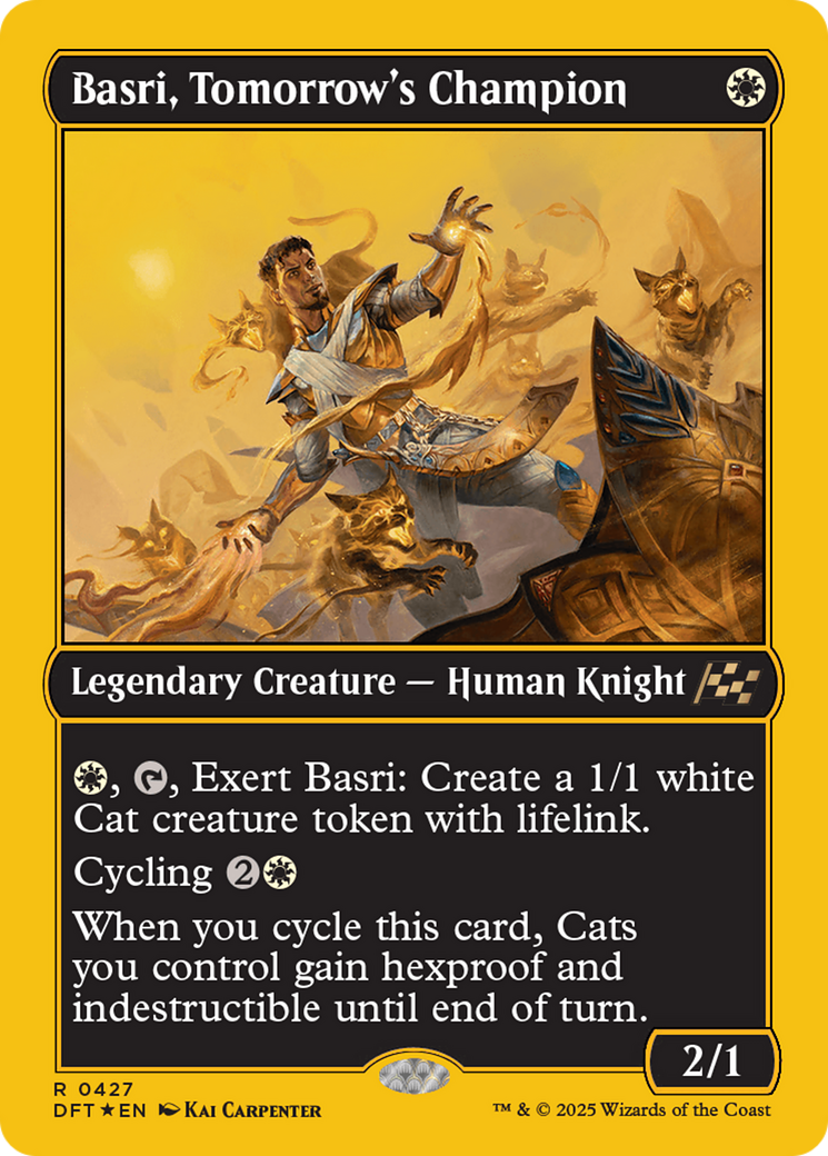 Basri, Tomorrow's Champion (First-Place Foil) [Aetherdrift] | Fandemonia Ltd