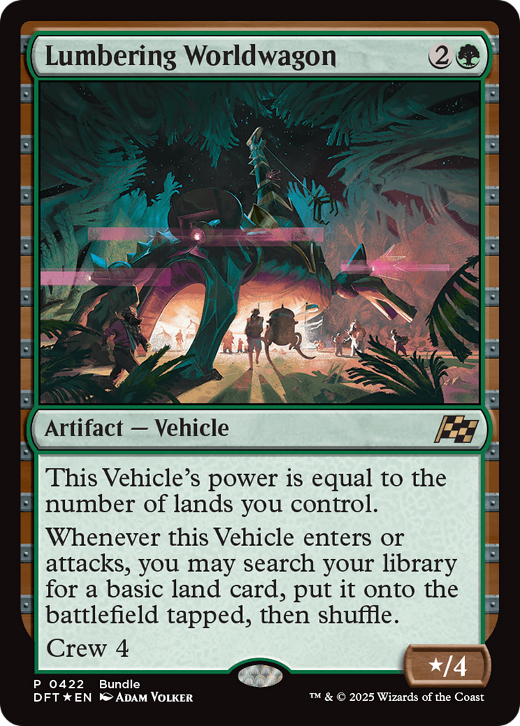 Lumbering Worldwagon (Bundle) [Aetherdrift Promos] | Fandemonia Ltd