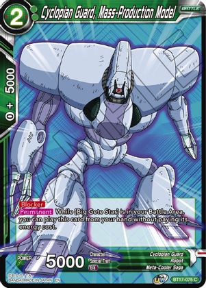 Cyclopian Guard, Mass-Production Model (BT17-075) [Ultimate Squad] | Fandemonia Ltd