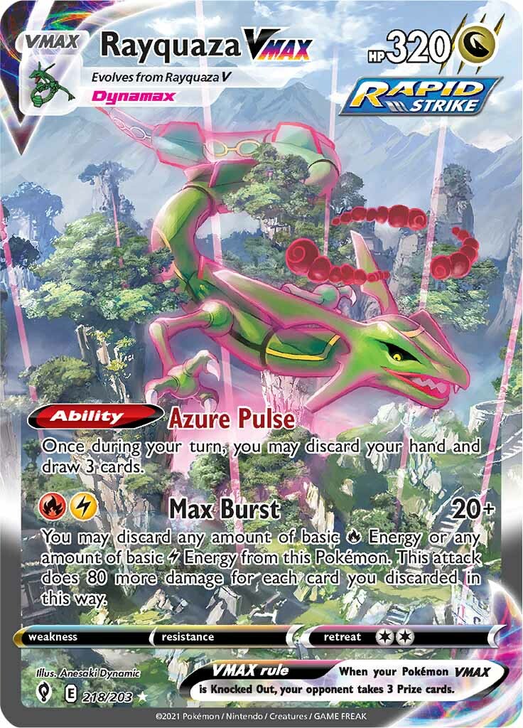 Rayquaza VMAX (218/203) [Sword & Shield: Evolving Skies] | Fandemonia Ltd