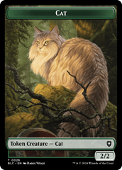 Elemental // Cat Double-Sided Token [Bloomburrow Commander Tokens] | Fandemonia Ltd