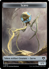 Soldier // Servo Double-Sided Token [Commander Masters Tokens] | Fandemonia Ltd