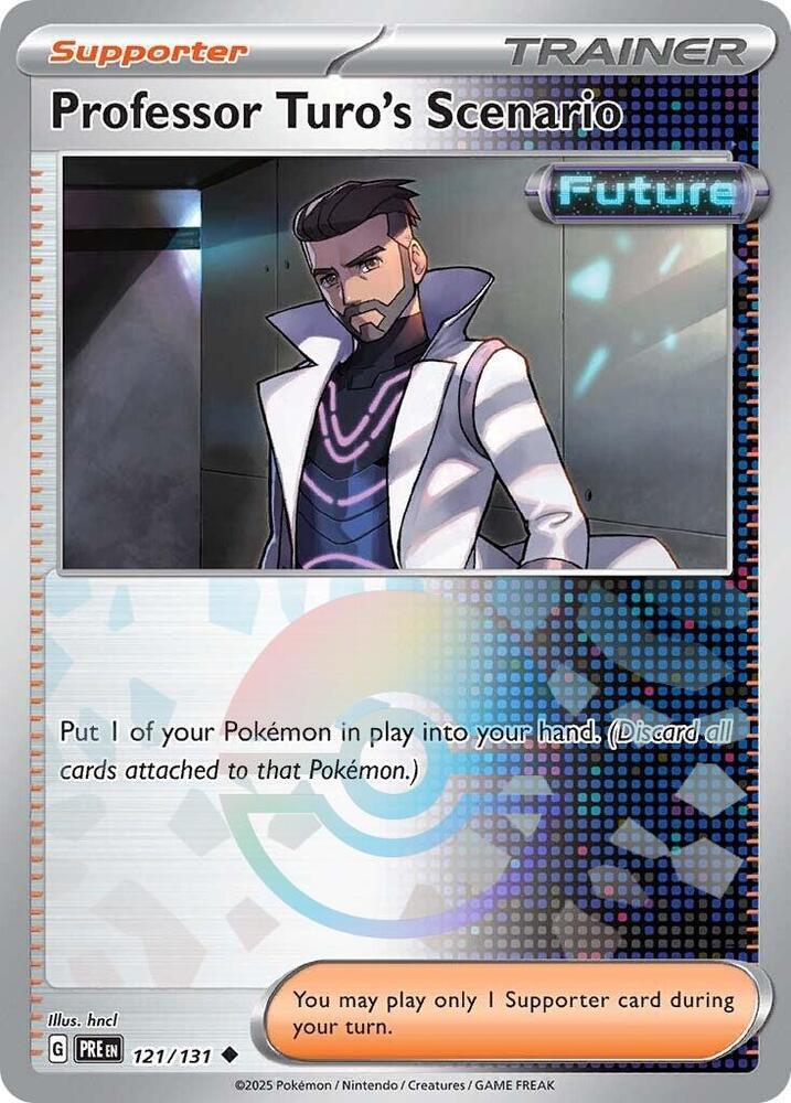 Professor Turo's Scenario (121/131) (Poke Ball Pattern) [Scarlet & Violet: Prismatic Evolutions] | Fandemonia Ltd