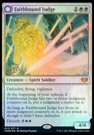 Faithbound Judge // Sinner's Judgment [Innistrad: Crimson Vow Prerelease Promos] | Fandemonia Ltd