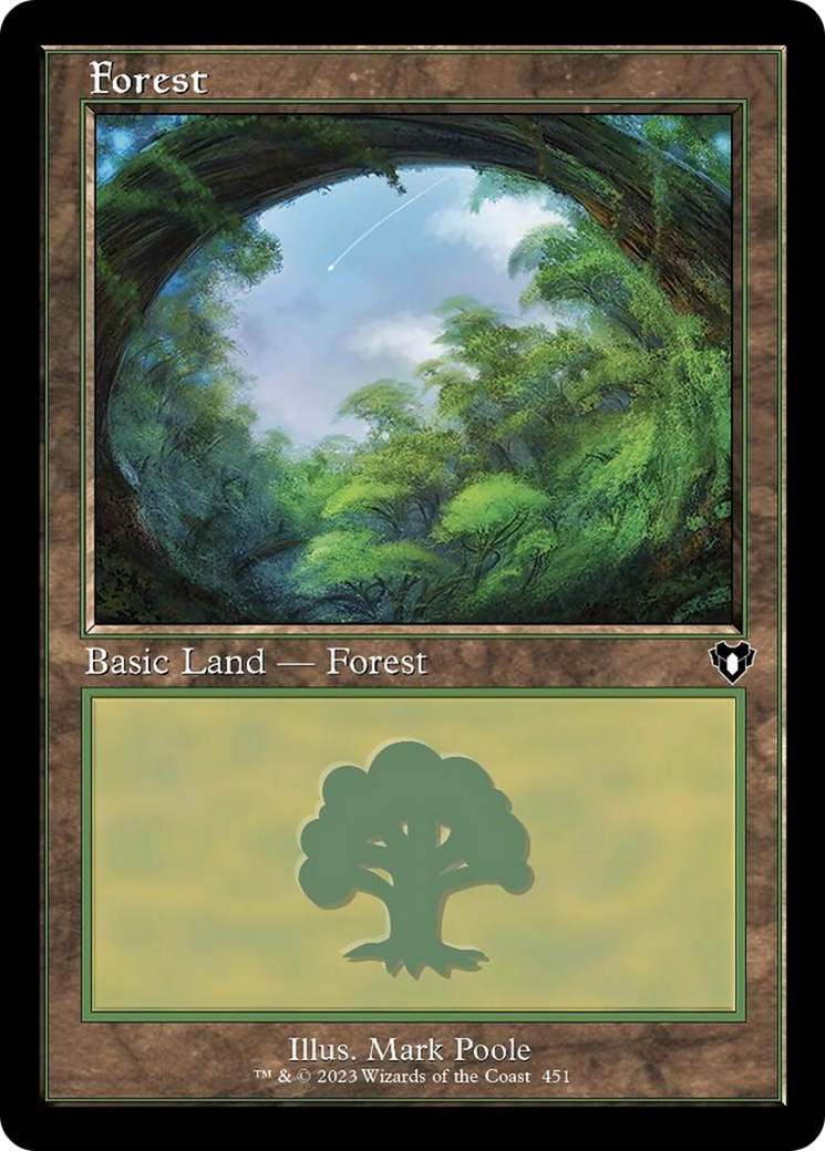 Forest (451) (Retro) [Commander Masters] | Fandemonia Ltd