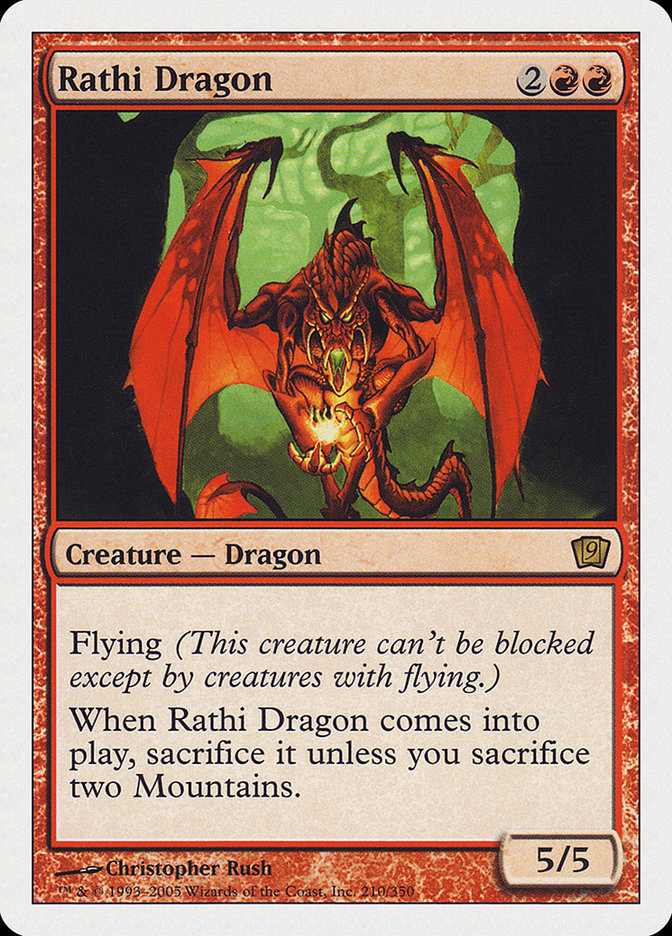 Rathi Dragon (9th Edition) [Oversize Cards] | Fandemonia Ltd