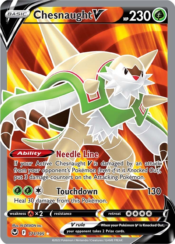 Chesnaught V (171/195) [Sword & Shield: Silver Tempest] | Fandemonia Ltd