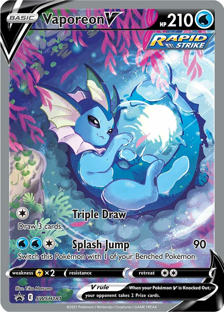 Vaporeon V (SWSH181) [Sword & Shield: Black Star Promos] | Fandemonia Ltd