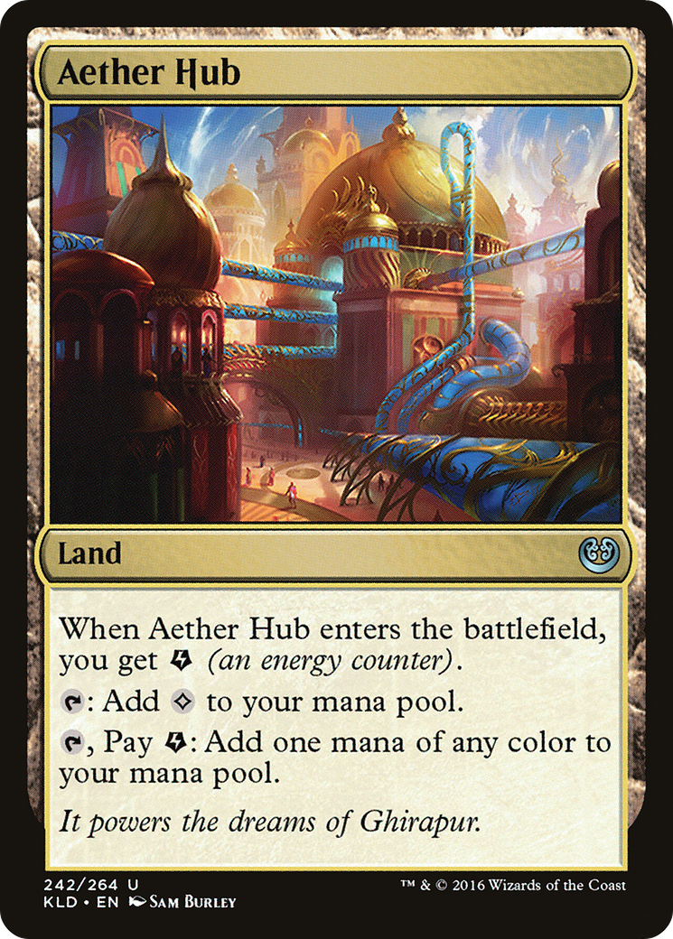 Aether Hub (Ripple Foil) [Modern Horizons 3 Commander] | Fandemonia Ltd