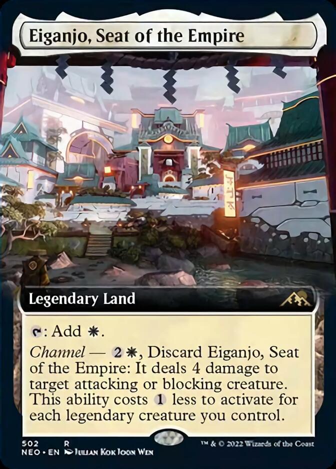 Eiganjo, Seat of the Empire (Extended Art) [Kamigawa: Neon Dynasty] | Fandemonia Ltd