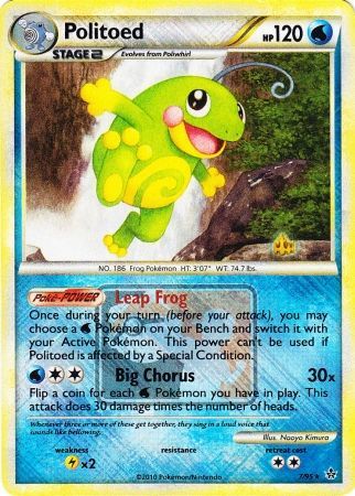 Politoed (7/95) (League Promo) [HeartGold & SoulSilver: Unleashed] | Fandemonia Ltd