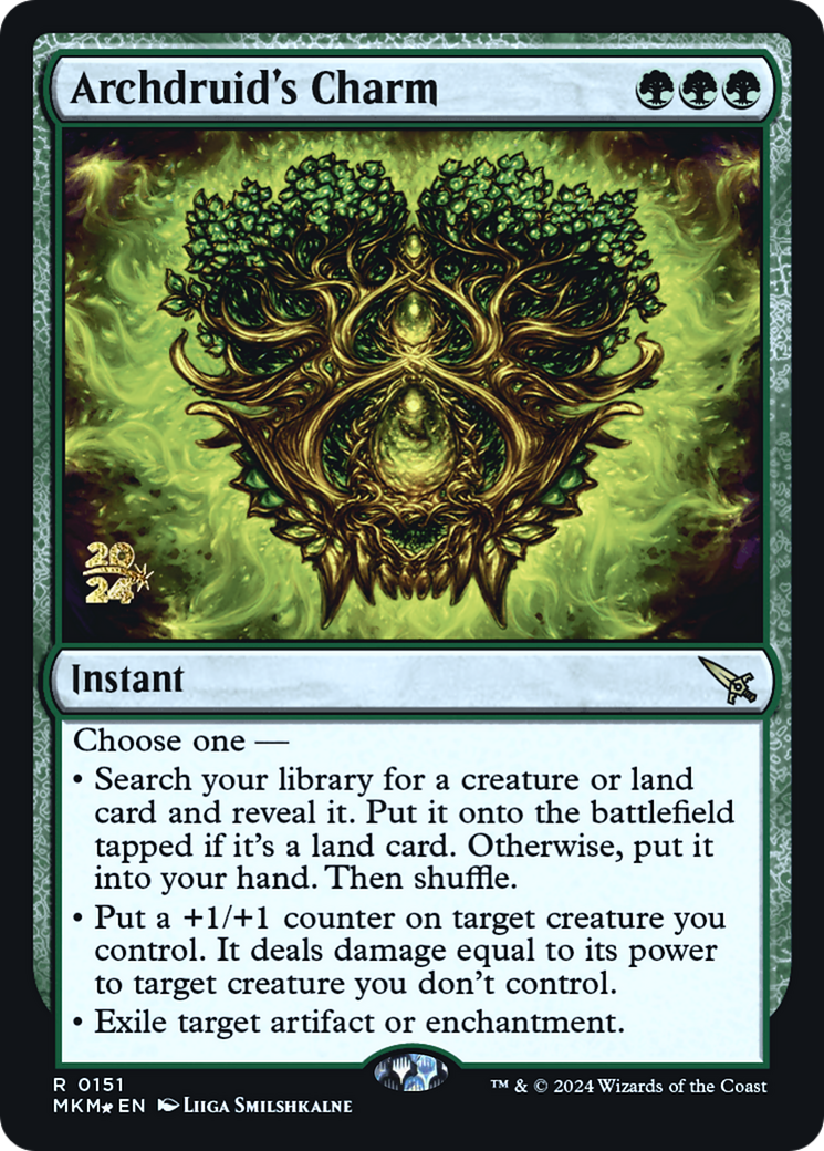 Archdruid's Charm [Murders at Karlov Manor Prerelease Promos] | Fandemonia Ltd