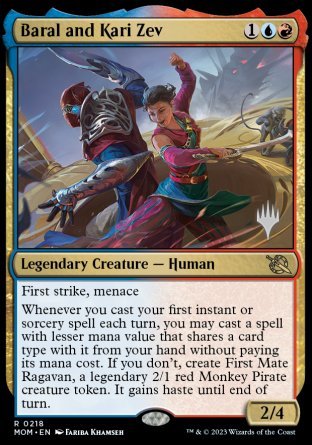 Baral and Kari Zev (Promo Pack) [March of the Machine Promos] | Fandemonia Ltd