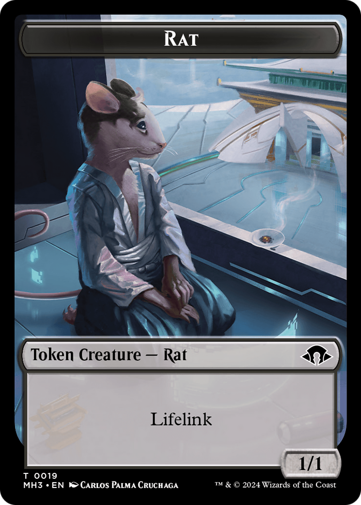 Phyrexian Germ // Rat Double-Sided Token [Modern Horizons 3 Tokens] | Fandemonia Ltd