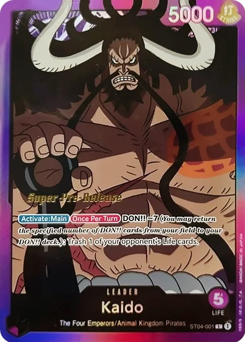 Kaido [Super Pre-Release Starter Deck: Animal Kingdom Pirates] | Fandemonia Ltd