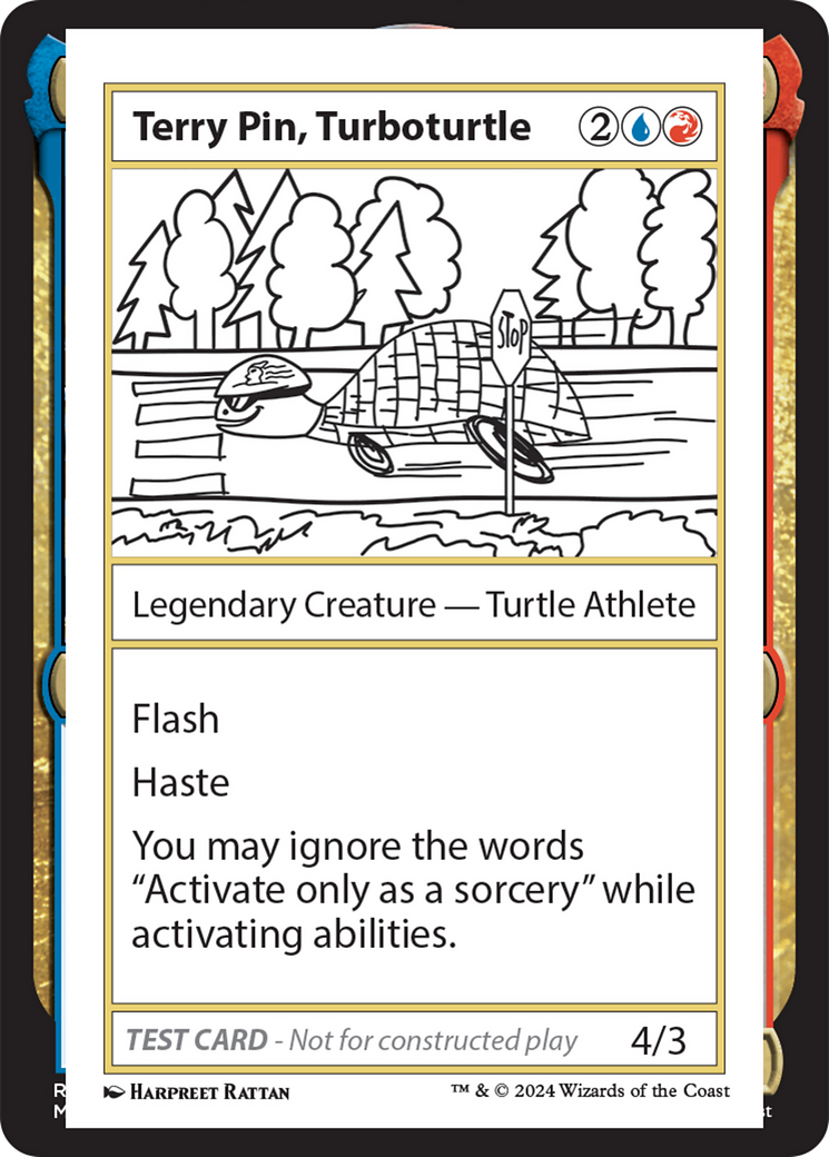 Terry Pin, Turboturtle [Mystery Booster 2 Playtest Cards] | Fandemonia Ltd