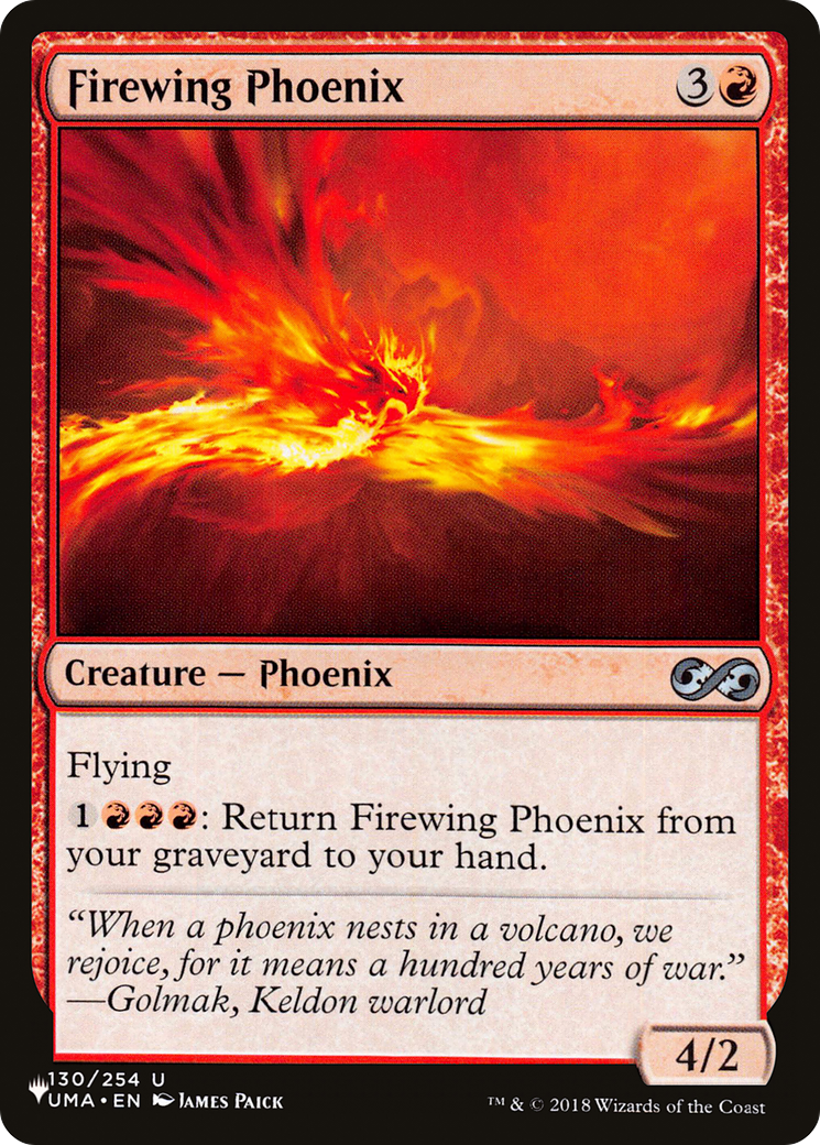 Firewing Phoenix [The List] | Fandemonia Ltd