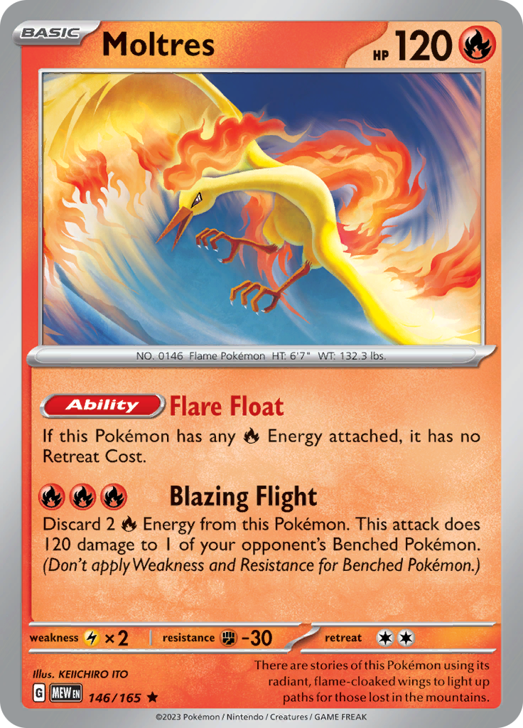 Moltres (146/165) [Scarlet & Violet 151] | Fandemonia Ltd