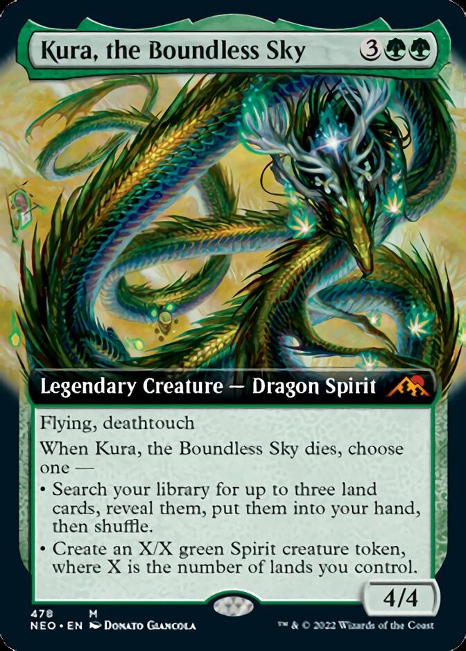 Kura, the Boundless Sky (Extended Art) [Kamigawa: Neon Dynasty] | Fandemonia Ltd