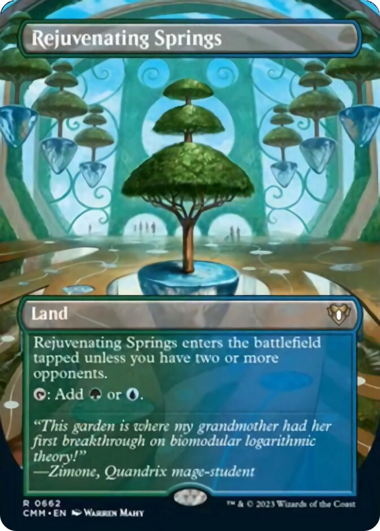 Rejuvenating Springs (Borderless Alternate Art) [Commander Masters] | Fandemonia Ltd