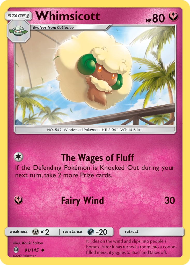 Whimsicott (91/145) [Sun & Moon: Guardians Rising] | Fandemonia Ltd