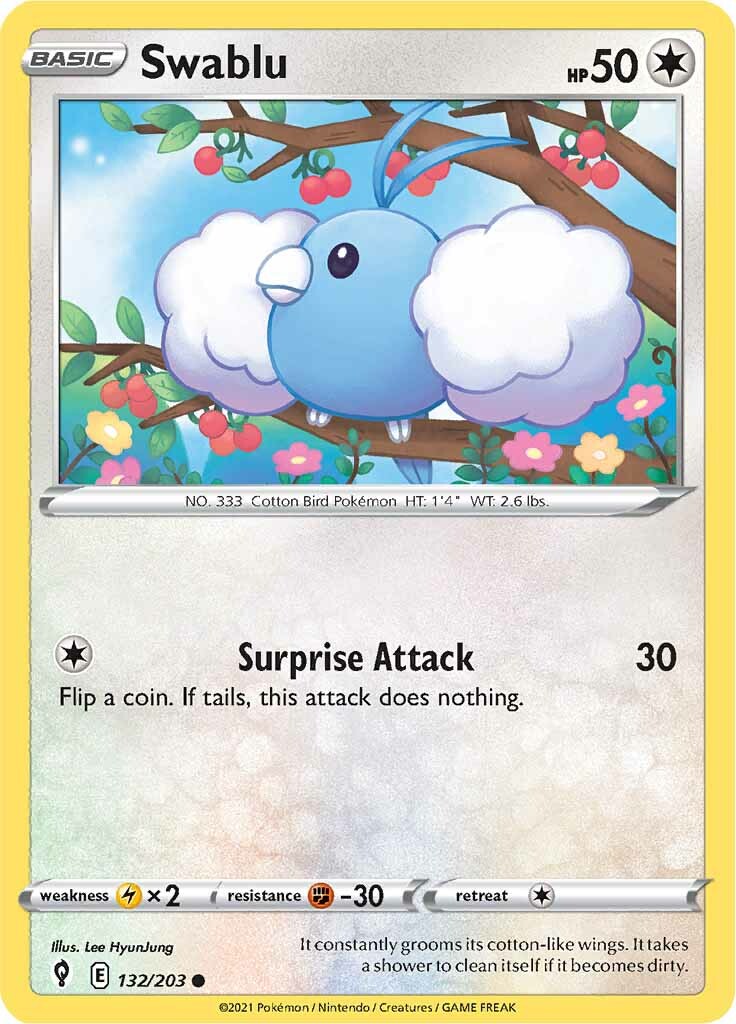 Swablu (132/203) [Sword & Shield: Evolving Skies] | Fandemonia Ltd