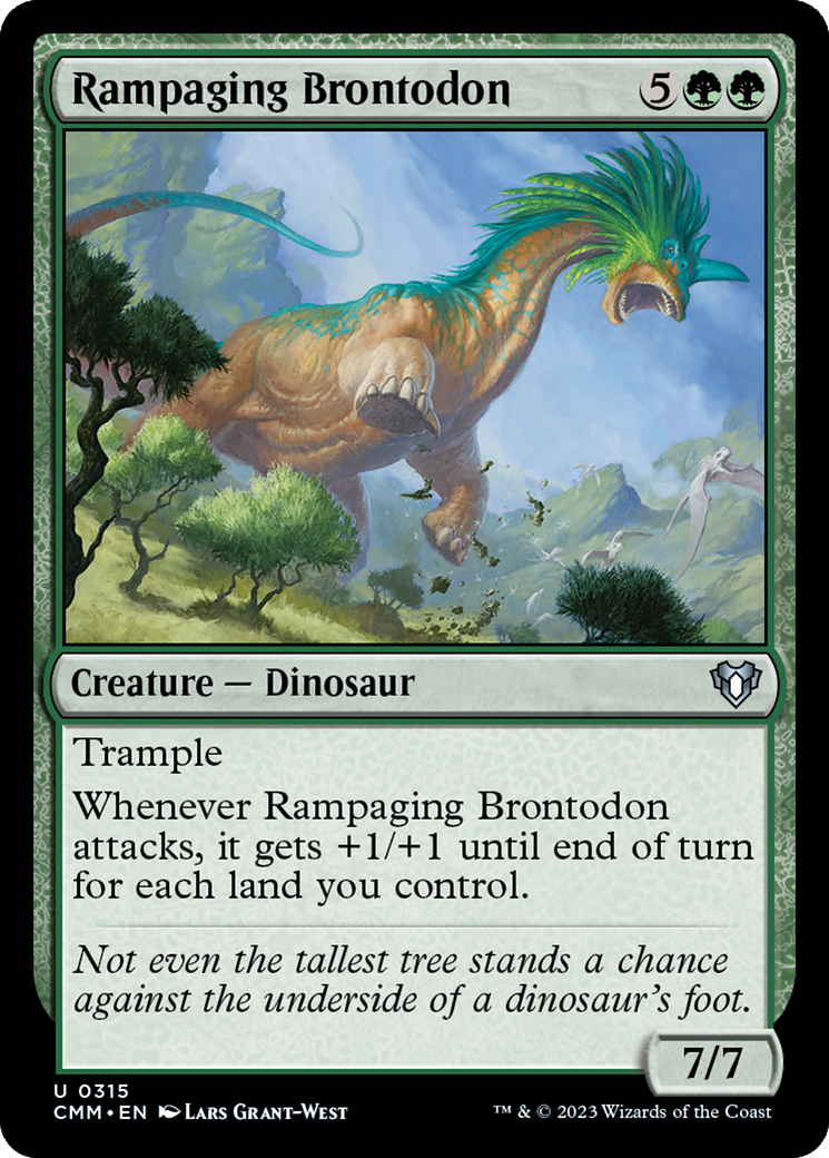 Rampaging Brontodon [Commander Masters] | Fandemonia Ltd