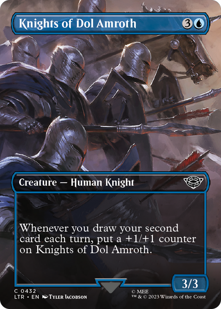 Knights of Dol Amroth (Borderless Alternate Art) [The Lord of the Rings: Tales of Middle-Earth] | Fandemonia Ltd