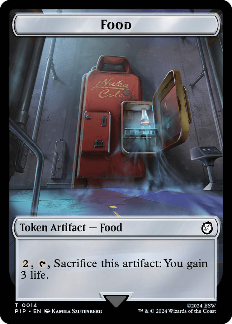 Robot // Food (0014) Double-Sided Token [Fallout Tokens] | Fandemonia Ltd