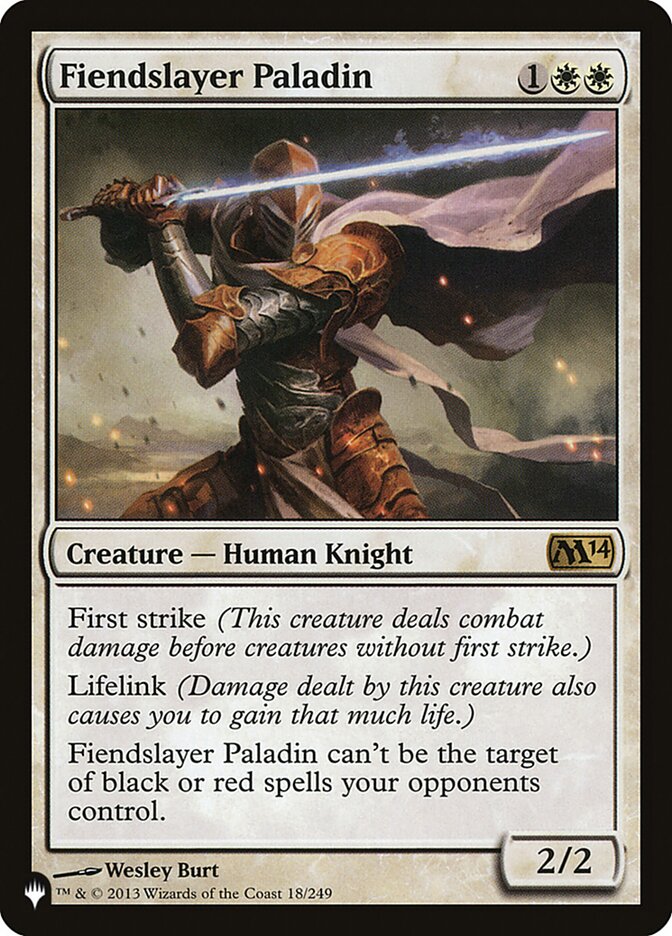 Fiendslayer Paladin [The List] | Fandemonia Ltd