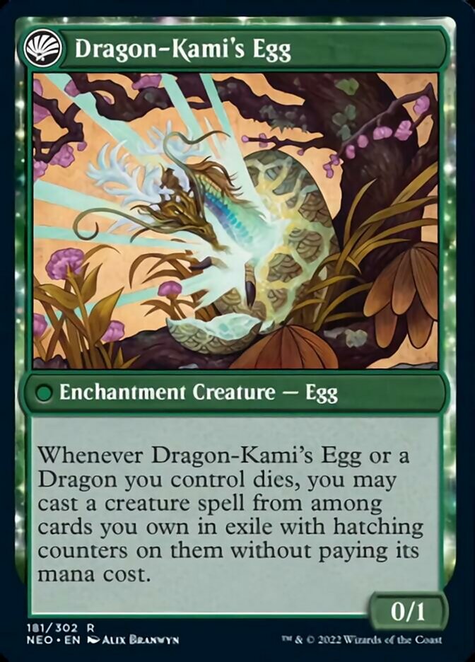 The Dragon-Kami Reborn // Dragon-Kami's Egg [Kamigawa: Neon Dynasty] | Fandemonia Ltd