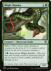 Blight Mamba [Phyrexia: All Will Be One Commander] | Fandemonia Ltd