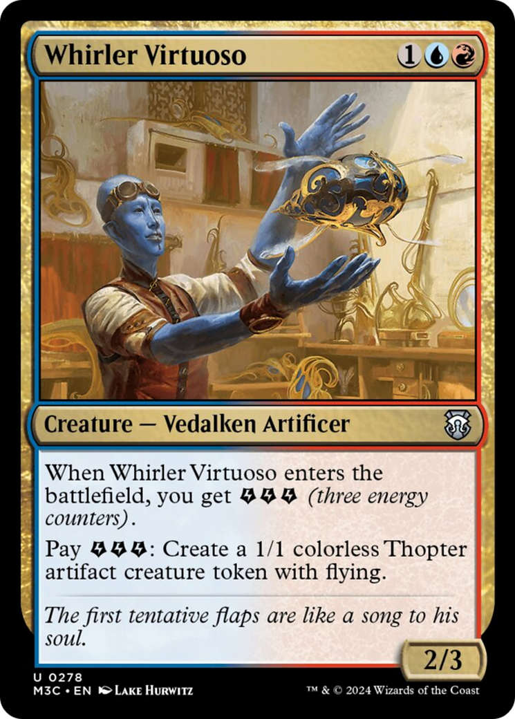 Whirler Virtuoso (Ripple Foil) [Modern Horizons 3 Commander] | Fandemonia Ltd