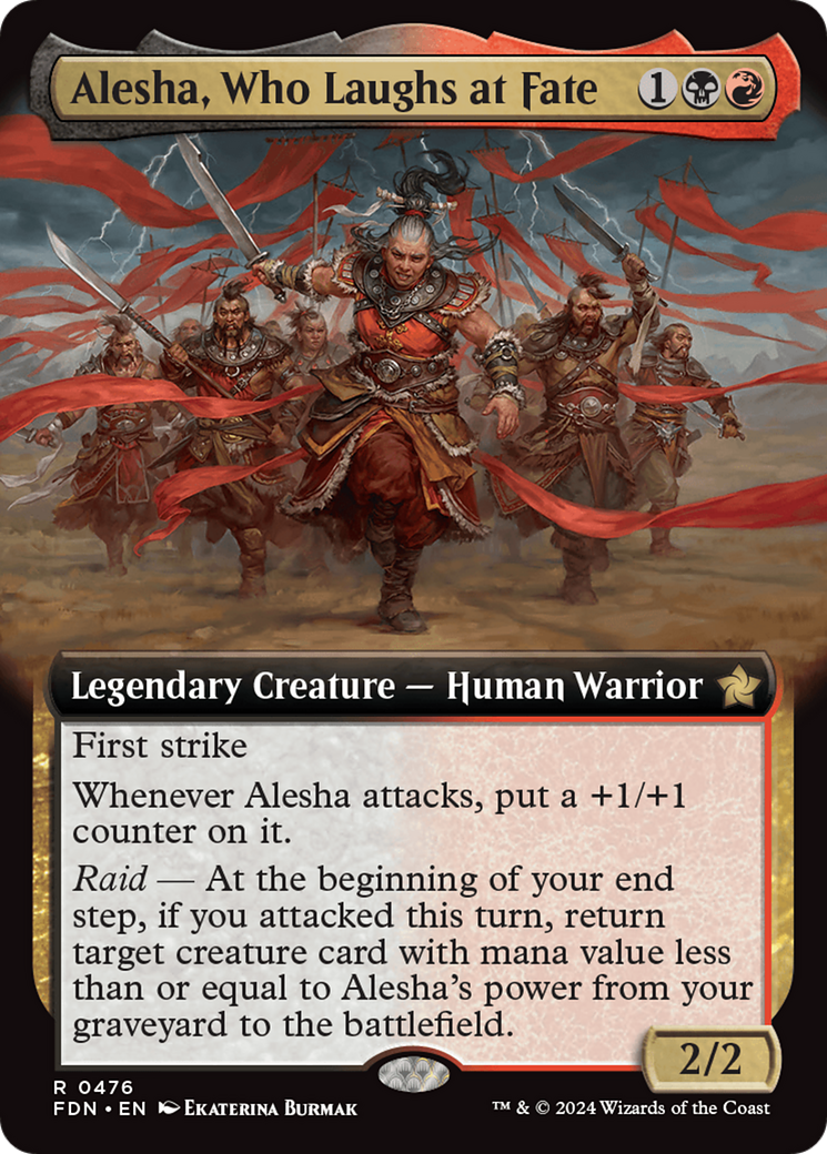 Alesha, Who Laughs at Fate (Extended Art) [Foundations] | Fandemonia Ltd