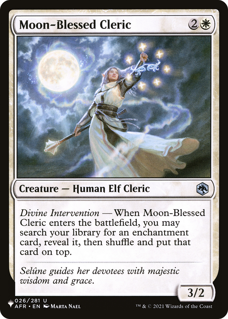 Moon-Blessed Cleric [The List] | Fandemonia Ltd