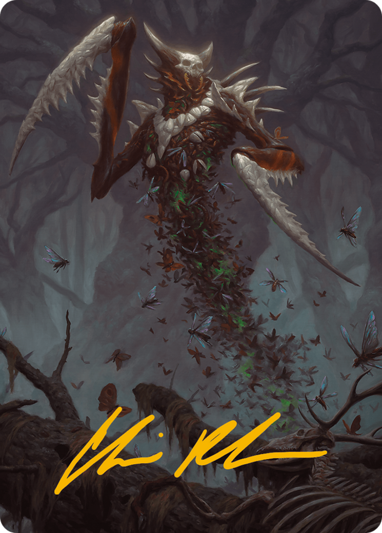 Grist, the Plague Swarm Art Card (Gold-Stamped Signature) [Modern Horizons 3 Art Series] | Fandemonia Ltd