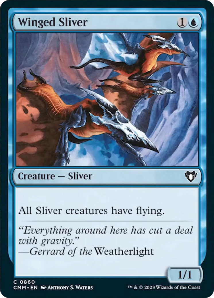 Winged Sliver [Commander Masters] | Fandemonia Ltd